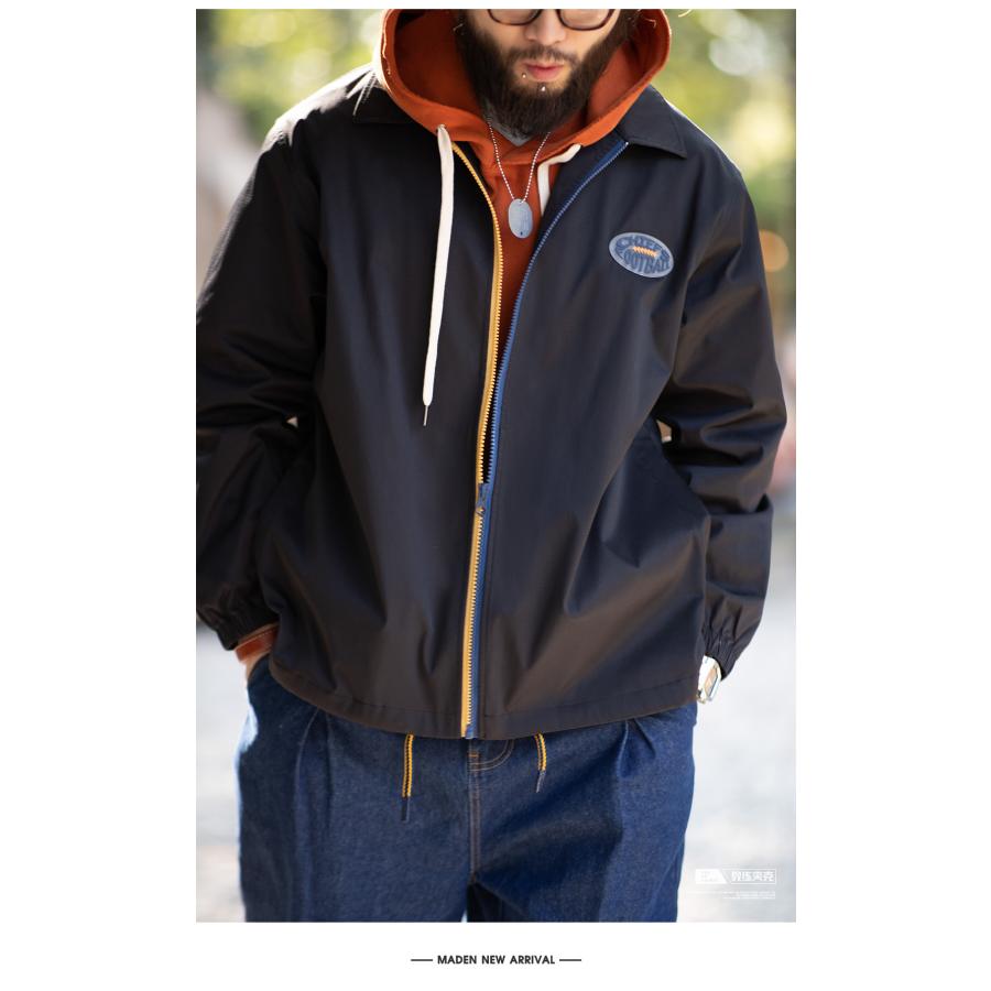 コーチジャケット メンズ レディース ナイロンジャケット オーバーサイズ 大きいサイズ ワンポイント おしゃれ 透湿 防水 撥水 防風 ミリタリー ブルゾン | ホームアイホーム | 12