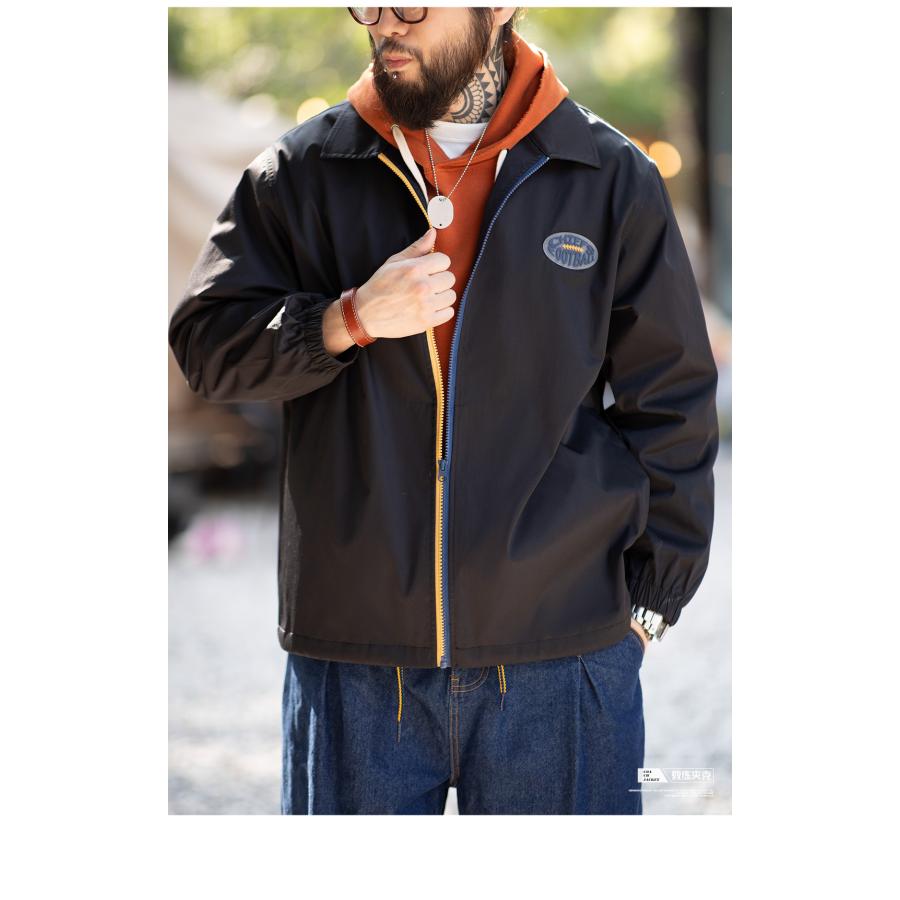 コーチジャケット メンズ レディース ナイロンジャケット オーバーサイズ 大きいサイズ ワンポイント おしゃれ 透湿 防水 撥水 防風 ミリタリー ブルゾン | ホームアイホーム | 13