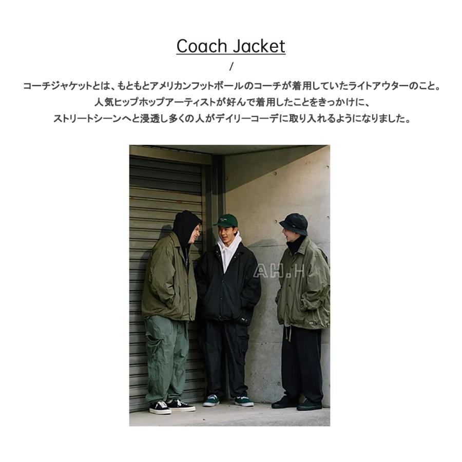 コーチジャケット メンズ レディース ナイロンジャケット オーバーサイズ 大きいサイズ ワンポイント おしゃれ 透湿 防水 撥水 防風 ミリタリー ブルゾン | ホームアイホーム | 04