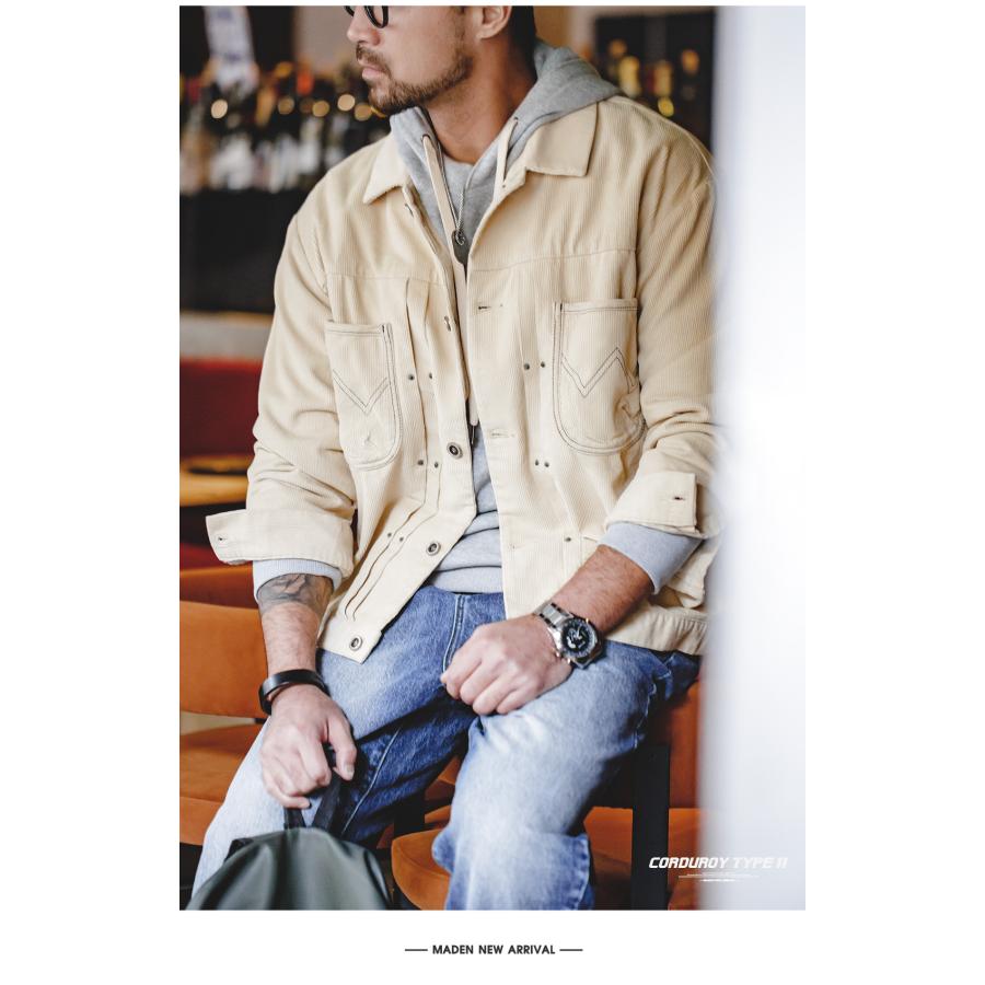 コーデュロイジャケット シャツジャケット カバーオールジャケット メンズ ワーク typeII JACKET アメカジ 大きいサイズ コール天 ジャンパー 暖か 秋 冬 | ホームアイホーム | 10