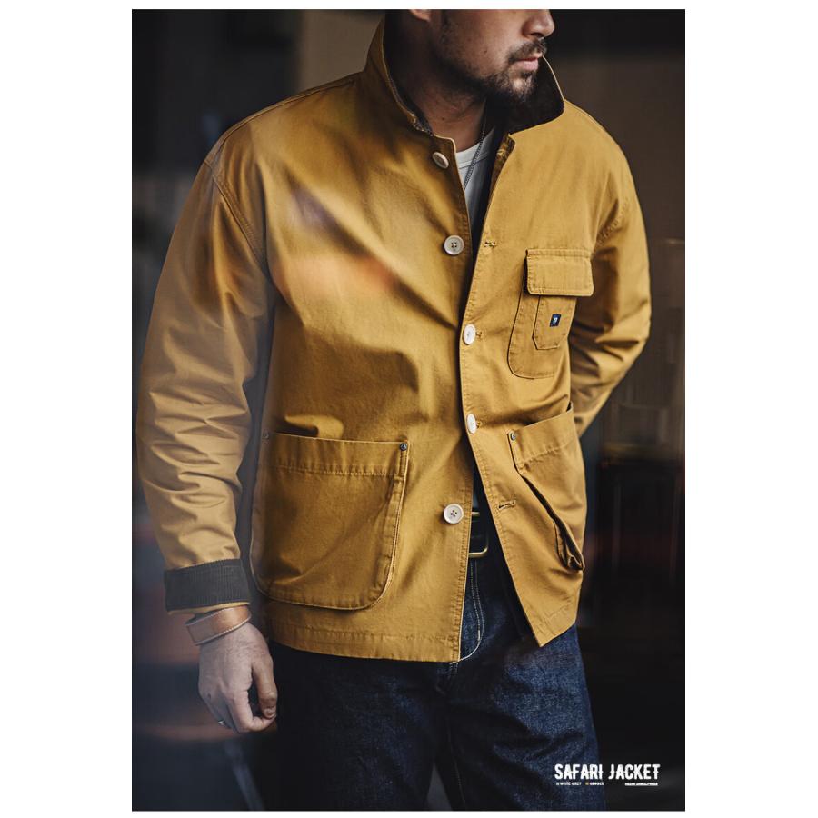 サファリジャケット メンズ ワークジャケット コーデュロイ 切り替え 綿100 大きいサイズ ミリタリージャケット デザイン アメカジ アウトドア ポケット お洒落 | ホームアイホーム | 10