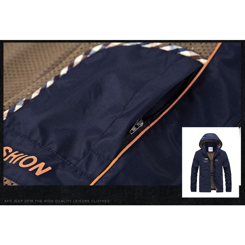 ジップアップパーカー メンズ メッシュ フード取り外せる 通気 保温 防風 アウター マウンテンパーカー | ホームアイホーム | 08