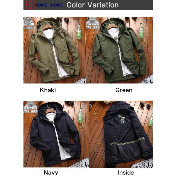 ジップアップパーカー メンズ ストレッチ フード取り外せる 柔らかい 保温 防風 ジャケット アウター マウンテンパーカー 秋冬 | ホームアイホーム | 04