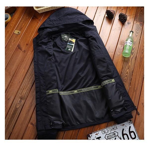 ジップアップパーカー メンズ ストレッチ フード取り外せる 柔らかい 保温 防風 ジャケット アウター マウンテンパーカー 秋冬 | ホームアイホーム | 08