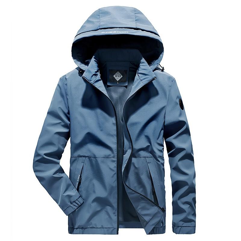 マウンテンパーカー メンズ フード取り外し可能 フード付き 止水ファスナー シンプル マンパー アウトドア | ホームアイホーム | 03