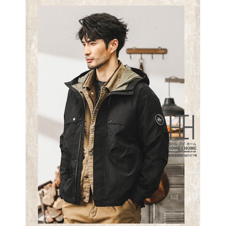 マウンテン マウンテンパーカー ジャケット アウター メンズ アウトドア 防風 撥水 ウインドブレーカー ゴルフウェア 秋冬 春秋 秋服 トレッキング 大きいサイズ | ホームアイホーム | 16