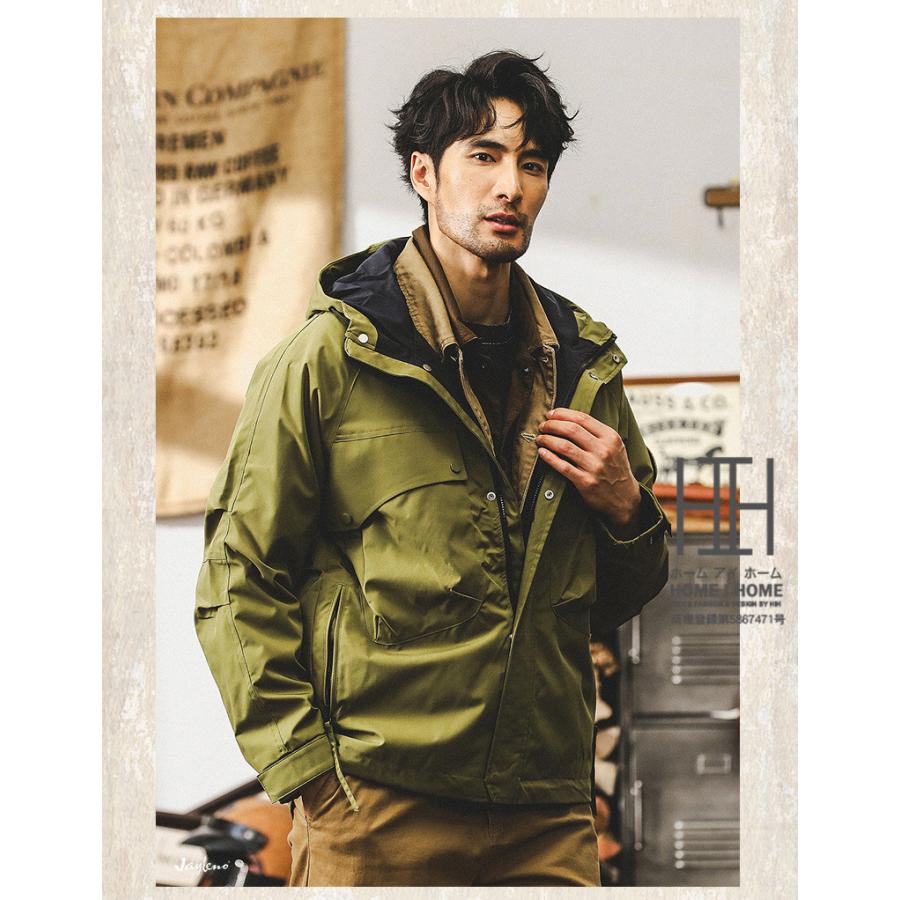 マウンテン マウンテンパーカー ジャケット アウター メンズ アウトドア 防風 撥水 ウインドブレーカー ゴルフウェア 秋冬 春秋 秋服 トレッキング 大きいサイズ | ホームアイホーム | 19