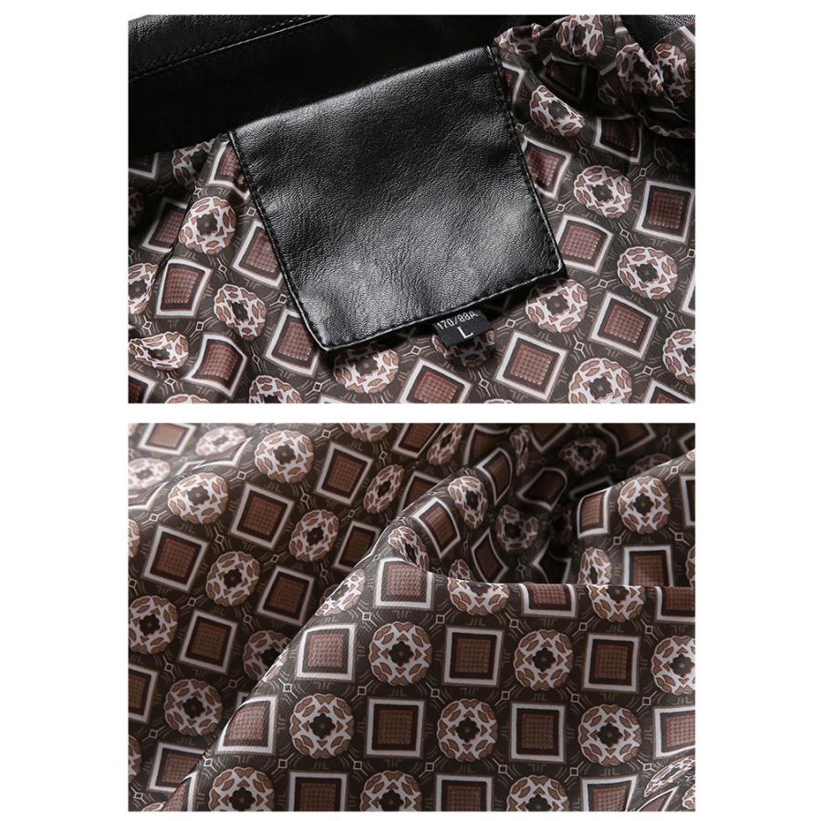 革ジャン メンズ ジャケット PUレザーライダースジャケット 防風 フェイクレザー コート かっこいい ストリート 春 秋 冬 | ホームアイホーム | 13