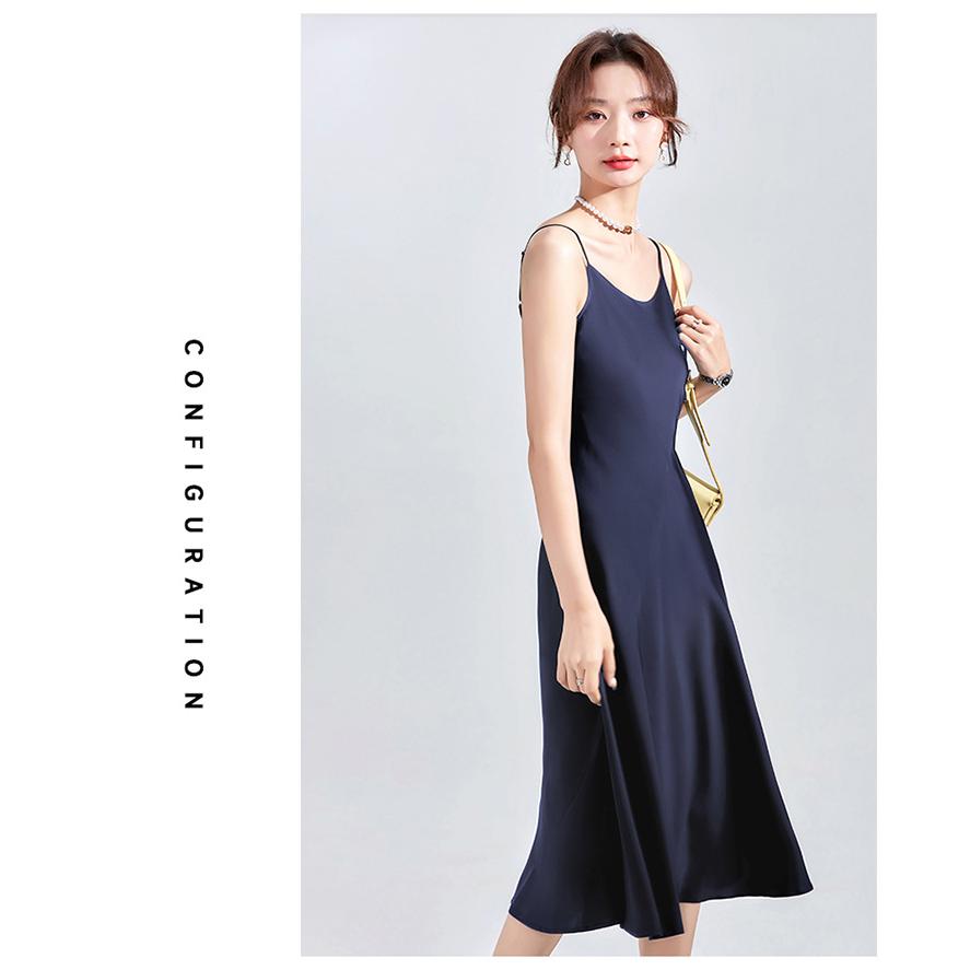 ワンピース キャミ 無地 ノースリーブ ロング丈 ハイウエスト フレア 夏 キャミソール ワンピース ベーシック レディースファッション | ホームアイホーム | 14