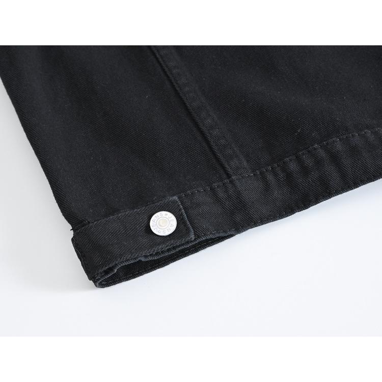 デニムベスト 白ベスト カップルウエア Gジャン 街着 カジュアル ストリート オシャレ ユニセックス Mブラック | ホームアイホーム | 11