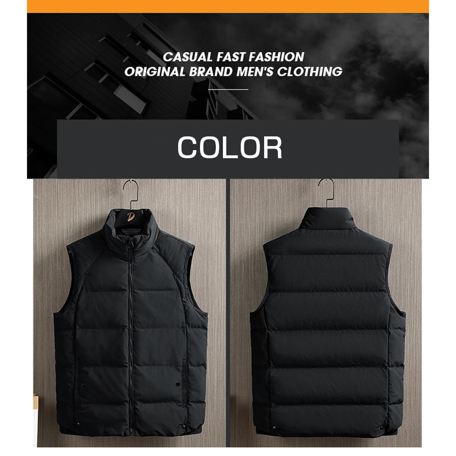 ダウンベスト 中綿ベスト メンズ ベスト 無地 防寒 キルティング 防風 カジュアル シンプル暖か 厚手 秋冬 ジャンパー ブルゾン | ホームアイホーム | 03