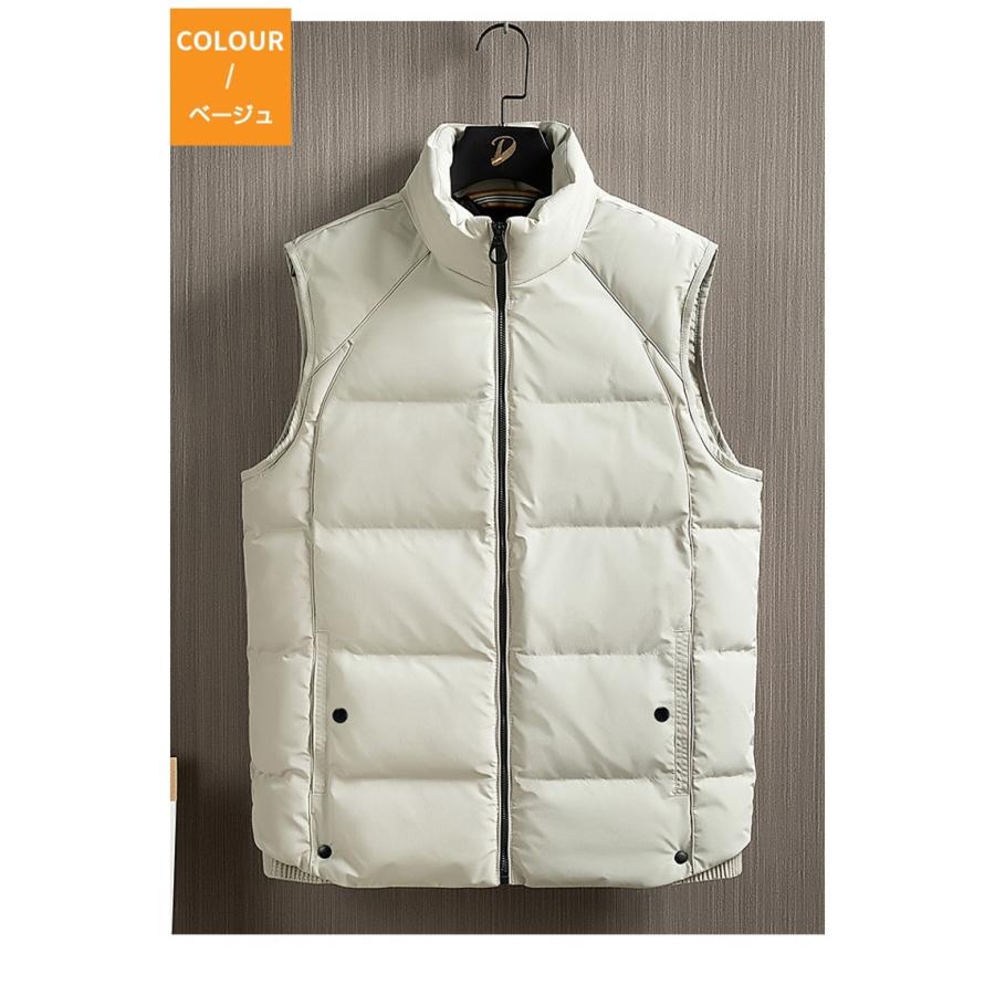 ダウンベスト 中綿ベスト メンズ ベスト 無地 防寒 キルティング 防風 カジュアル シンプル暖か 厚手 秋冬 ジャンパー ブルゾン | ホームアイホーム | 08
