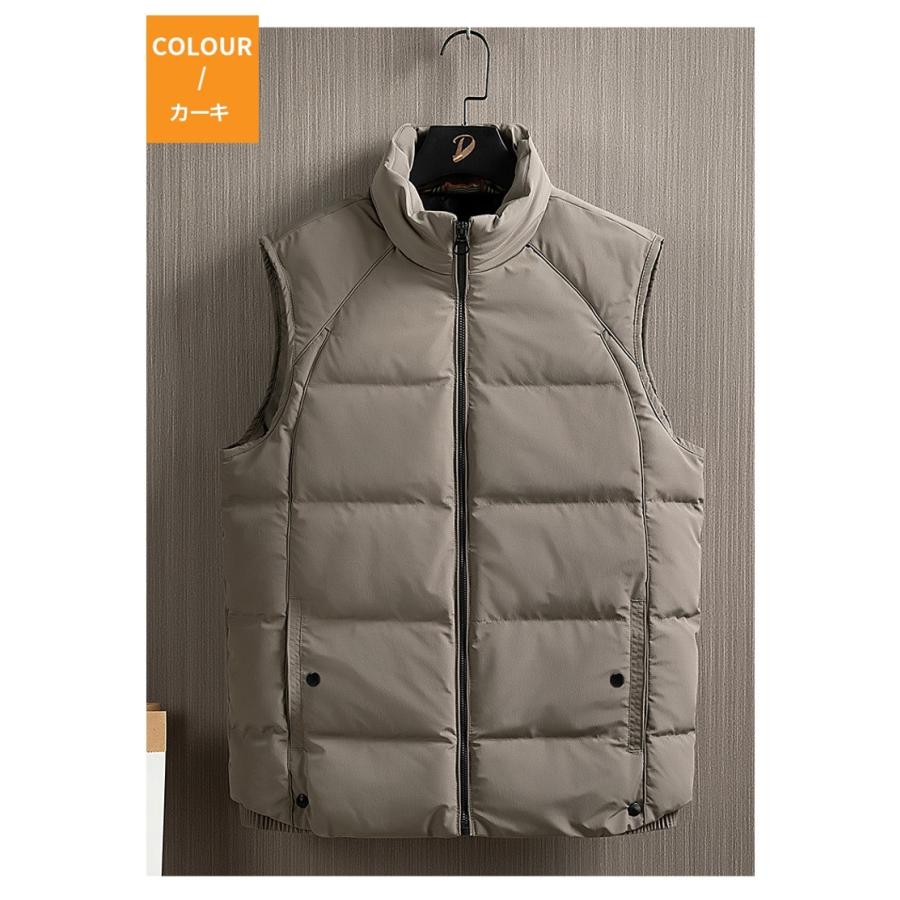 ダウンベスト 中綿ベスト メンズ ベスト 無地 防寒 キルティング 防風 カジュアル シンプル暖か 厚手 秋冬 ジャンパー ブルゾン | ホームアイホーム | 09
