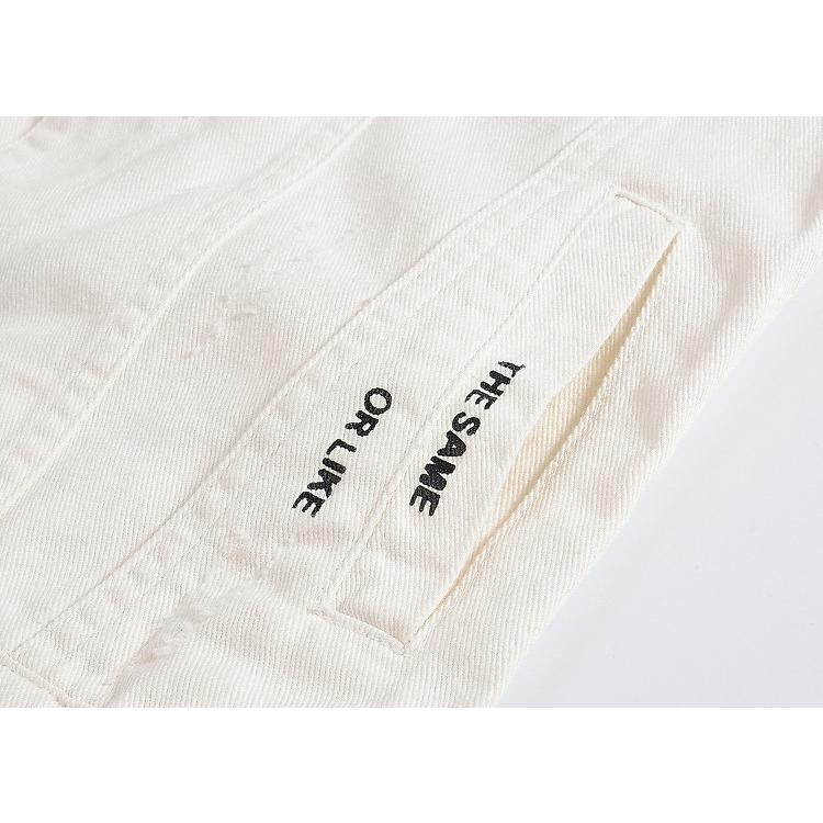 アメカジベスト バックプリント お兄系 英文字 カジュアル ユニセックス デニムジャケット オシャレ 前開きベスト メンズ Gジャン | ホームアイホーム | 13