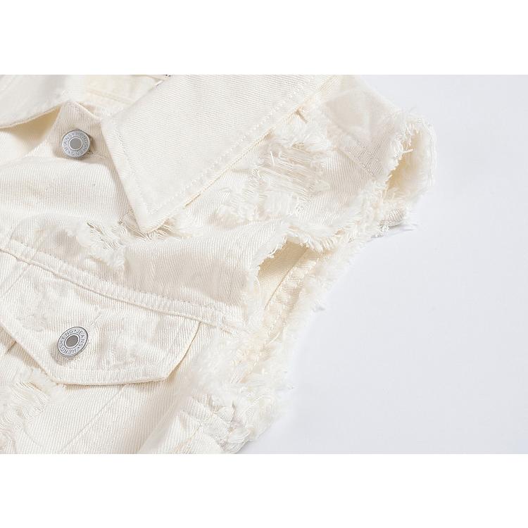 アメカジベスト バックプリント お兄系 英文字 カジュアル ユニセックス デニムジャケット オシャレ 前開きベスト メンズ Gジャン | ホームアイホーム | 15