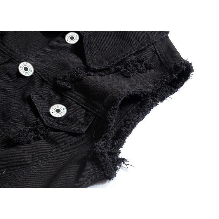 アメカジベスト バックプリント お兄系 英文字 カジュアル ユニセックス デニムジャケット オシャレ 前開きベスト メンズ Gジャン | ホームアイホーム | 08