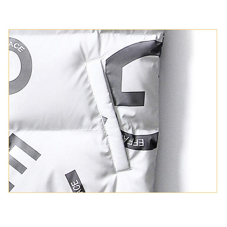 中綿ベスト 中綿入り フード付き メンズ 英文字 おしゃれ プリント 防寒対策 暖かい カジュアル あったか 秋冬 前開き アウター 防寒ベスト | ホームアイホーム | 13