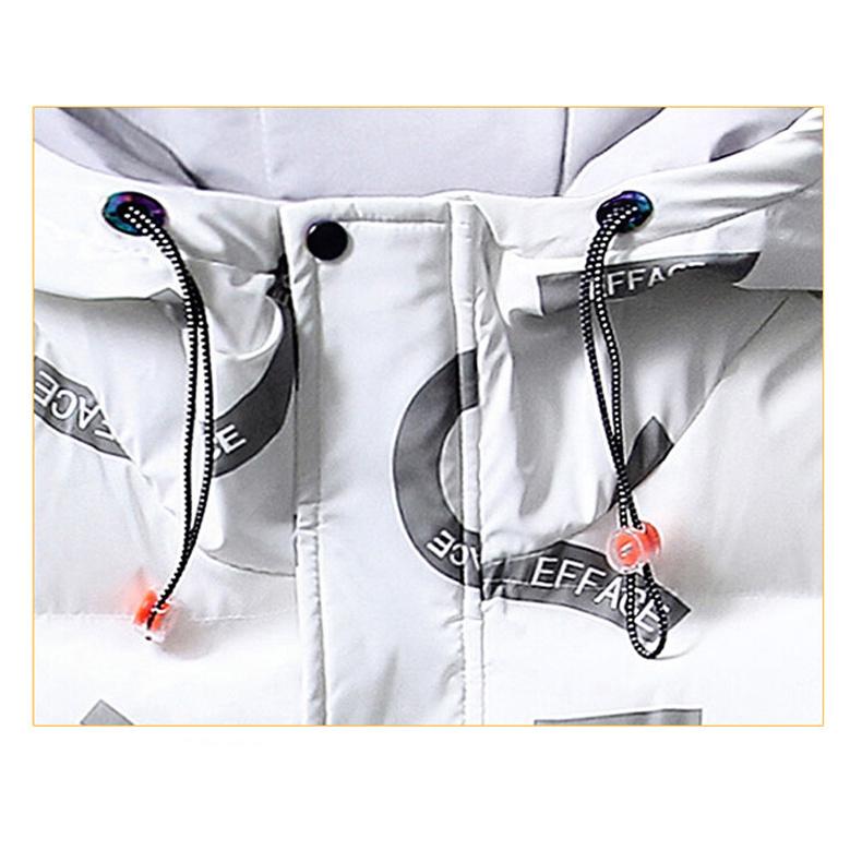 中綿ベスト 中綿入り フード付き メンズ 英文字 おしゃれ プリント 防寒対策 暖かい カジュアル あったか 秋冬 前開き アウター 防寒ベスト | ホームアイホーム | 09