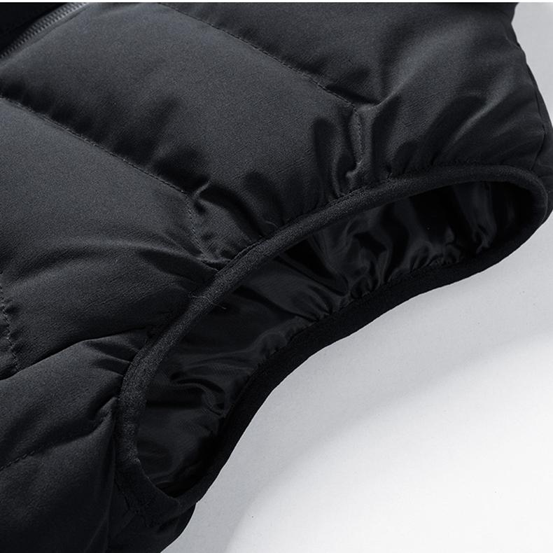 ダウンベスト 中綿入り 無地 メンズ 防寒ベスト 暖かい 防寒対策 前開き アウター カジュアル 秋冬 袖なし ジレ あったか 大きいサイズあり | ブランド登録なし | 07