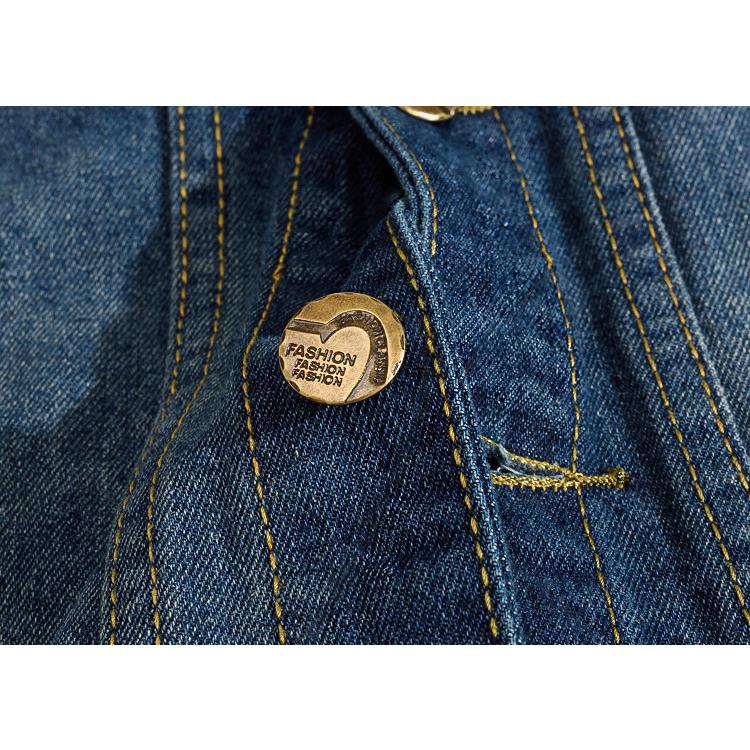 前開きベスト デニムベスト ユニセックス 男女兼用 ベストクラッシュ加工 デニムジャケット ビンテージ カジュアル ストリート | ホームアイホーム | 07