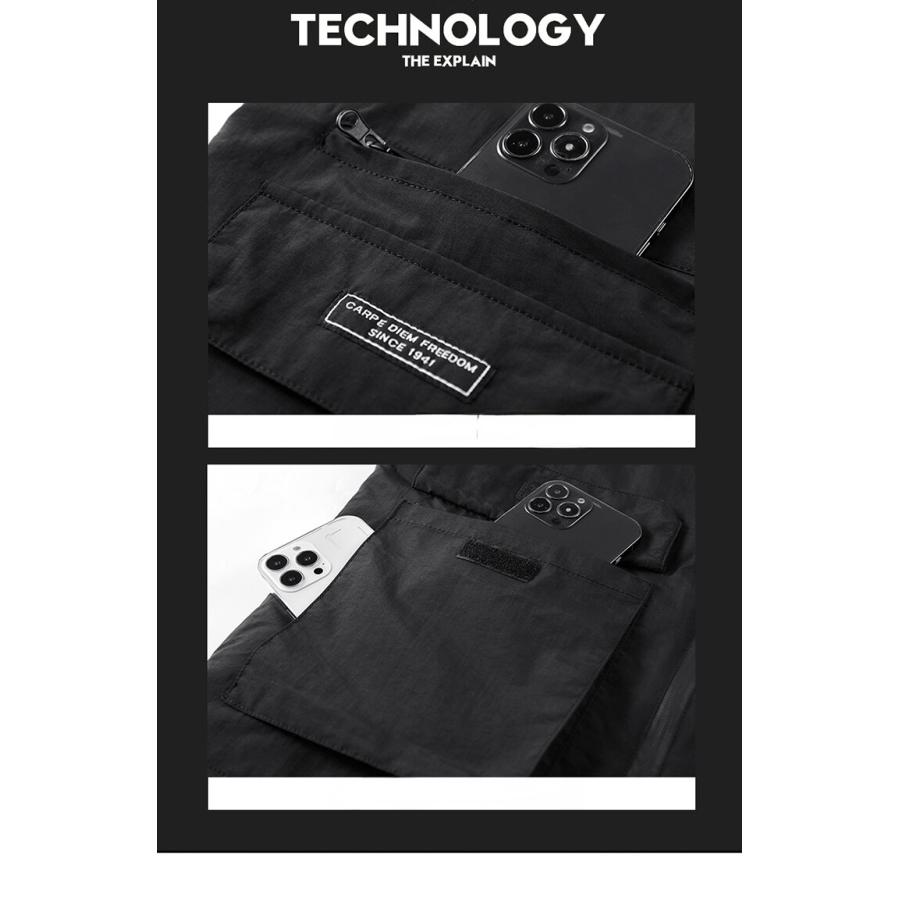 中綿ベスト メンズ 前開きベスト アウトドアベスト 中綿入り マルチポケット釣り レジャー ジップアップ シンプル ジレ 作業着 カジュアル | ホームアイホーム | 06