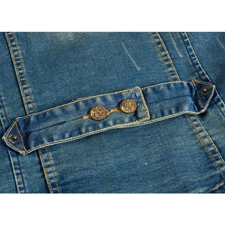 デニムベスト スリム メンズ ベスト デニムベスト デニム メンズ Vネック ノースリーブ ペイント カジュアル ストリート | ホームアイホーム | 07