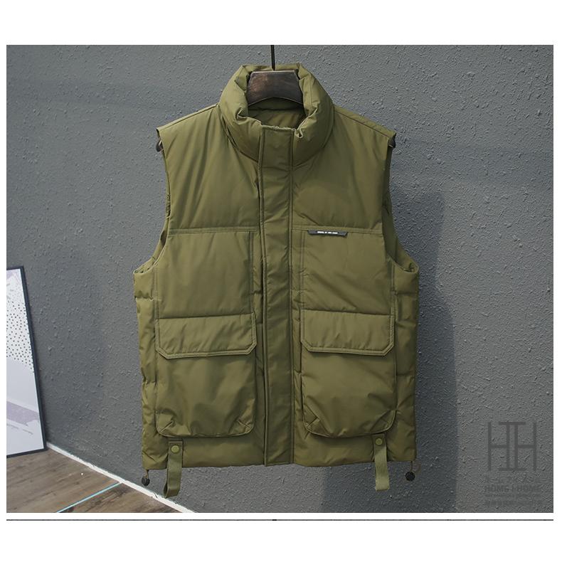 ダウンベスト メンズ 大きいサイズ おしゃれ ボリュームネック ワンポイント 防寒着 暖かい ダウンジャケット レディース ユニセックス メンズダウンベスト 秋冬 | ホームアイホーム | 11