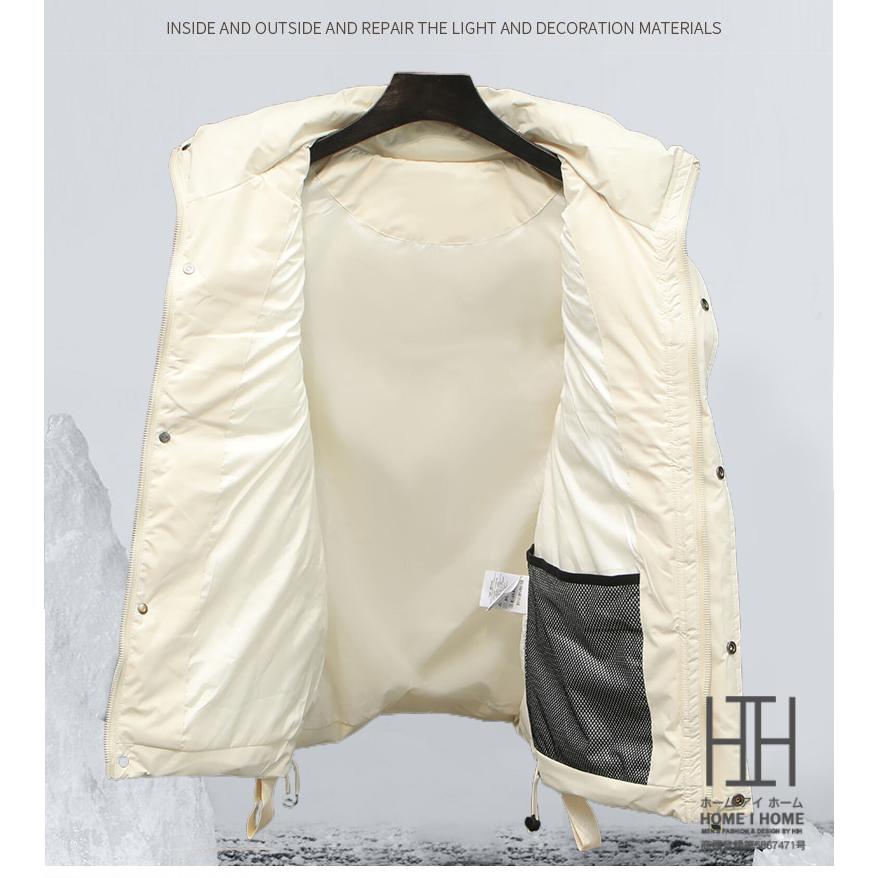 ダウンベスト メンズ 大きいサイズ おしゃれ ボリュームネック ワンポイント 防寒着 暖かい ダウンジャケット レディース ユニセックス メンズダウンベスト 秋冬 | ホームアイホーム | 14