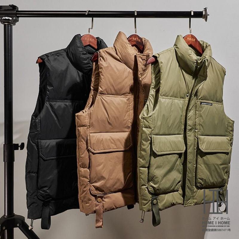 ダウンベスト メンズ 大きいサイズ おしゃれ ボリュームネック ワンポイント 防寒着 暖かい ダウンジャケット レディース ユニセックス メンズダウンベスト 秋冬 | ホームアイホーム | 03