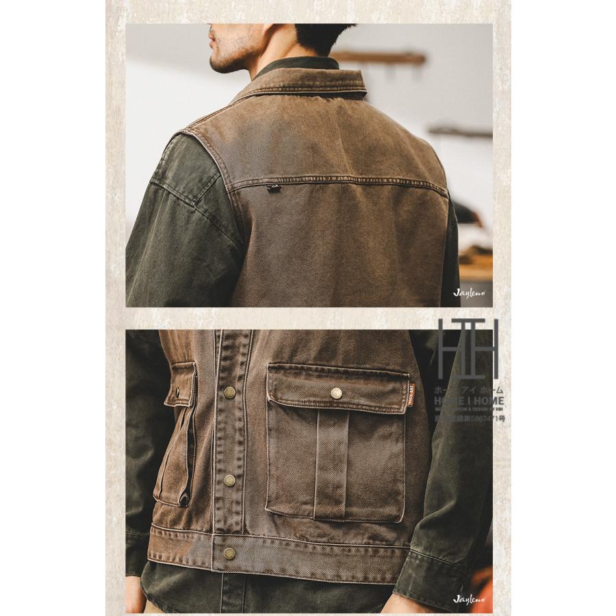 綿 100 ベスト ジレ メンズ 作業服 大きいサイズ ウォッシュ加工 レイヤード ワークベスト アメカジ ストリート アウトドア アメカジ ワーク バイカー カーゴ | ホームアイホーム | 05