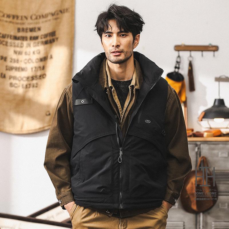 ダウンベスト メンズ 大きいサイズ ダウン90％ 暖かい 防寒 保温 ふんわり 軽量 おしゃれ 個性 ベスト ダウンジャケット あったか キャンプ アウトドア バイク | ホームアイホーム | 01