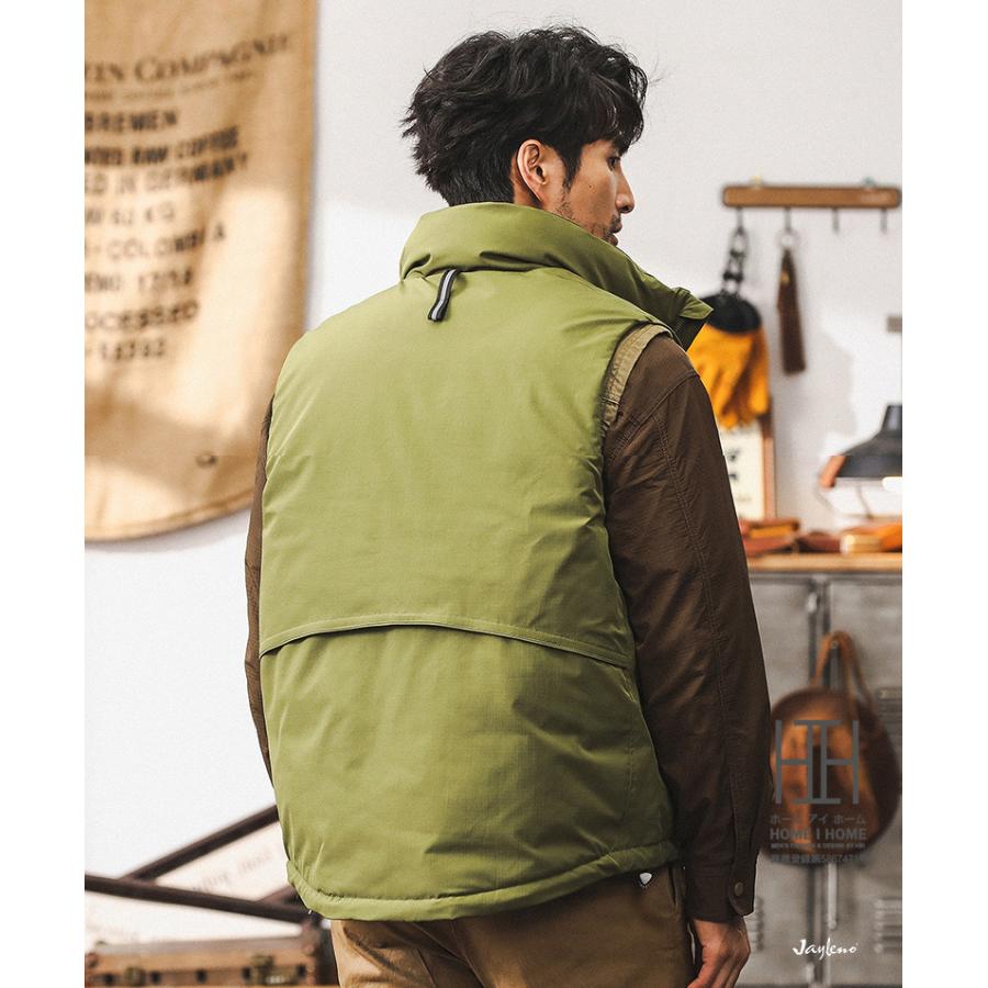 ダウンベスト メンズ 大きいサイズ ダウン90％ 暖かい 防寒 保温 ふんわり 軽量 おしゃれ 個性 ベスト ダウンジャケット あったか キャンプ アウトドア バイク | ホームアイホーム | 07