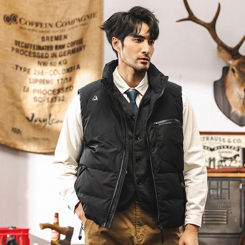 ダウン90 ダウンベスト メンズ 大きいサイズ 軽量 おしゃれ 暖かい 防寒 保温 ふんわり ダウンジャケット 秋冬 あったか キャンプ アウトドア バイク 通勤 通学 | ホームアイホーム