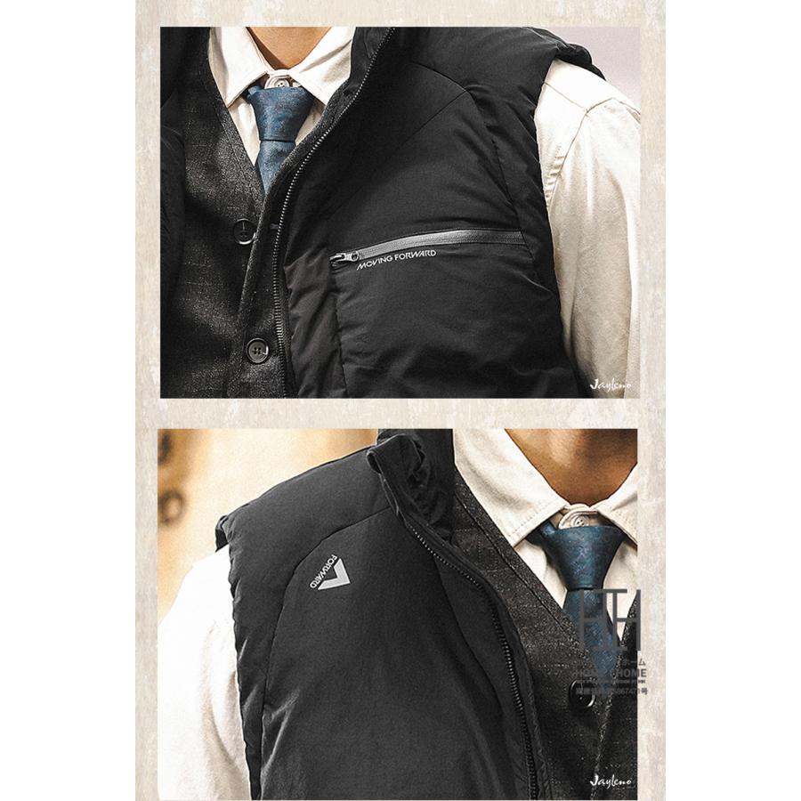 ダウン90 ダウンベスト メンズ 大きいサイズ 軽量 おしゃれ 暖かい 防寒 保温 ふんわり ダウンジャケット 秋冬 あったか キャンプ アウトドア バイク 通勤 通学 | ホームアイホーム | 12