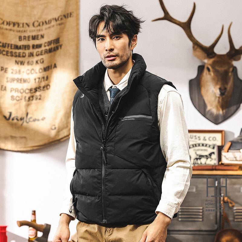 ダウン90 ダウンベスト メンズ 大きいサイズ 軽量 おしゃれ 暖かい 防寒 保温 ふんわり ダウンジャケット 秋冬 あったか キャンプ アウトドア バイク 通勤 通学 | ホームアイホーム | 01