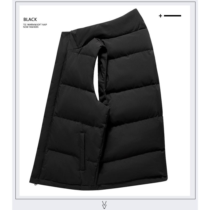 ダウンベスト ベスト シンプル メンズ 保温 スリム ボリュームネック 厚着 冬 | ホームアイホーム | 07