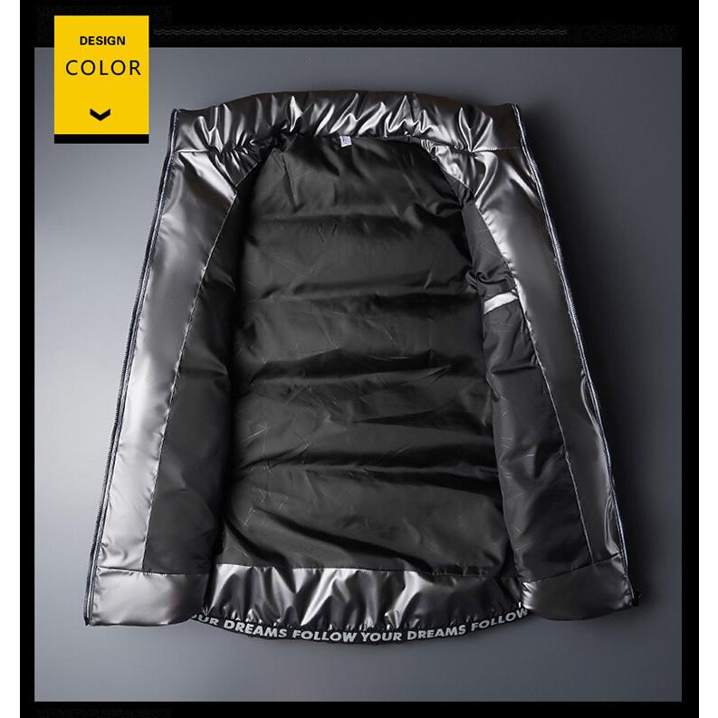 ダウンベスト 中綿入り 無地 メンズ 光沢感 防風 おしゃれ 防寒 暖かい 前開き カジュアル 秋冬 ジレ あったか 大きいサイズあり | ホームアイホーム | 09