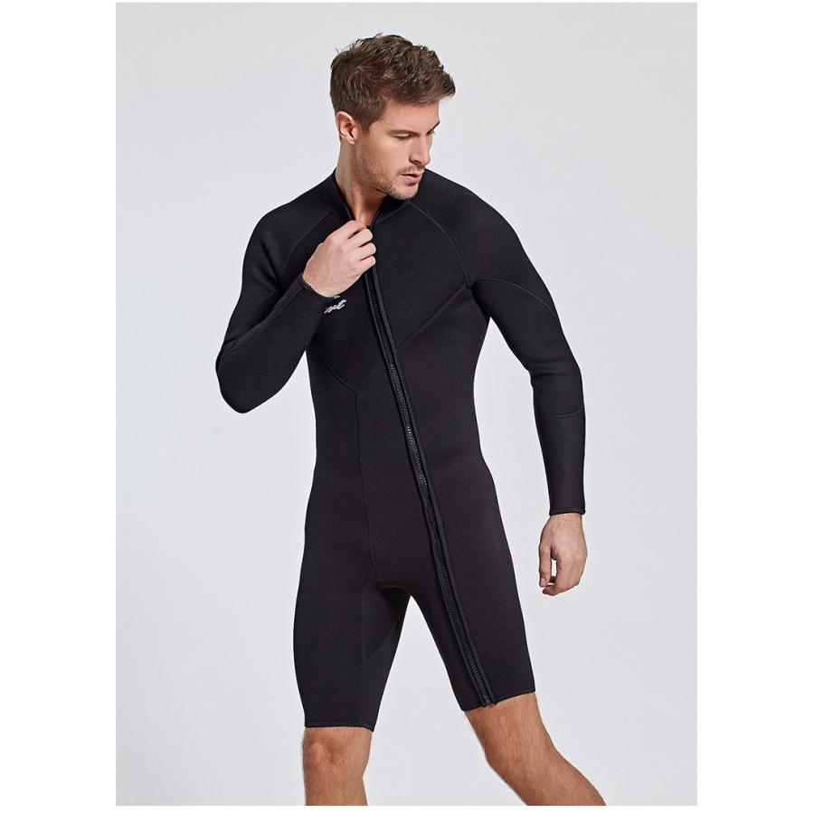 ウェットスーツ メンズ ダイビング 3mm ロングスプリング サーフィン ネオプレーン ジップアップ | ホームアイホーム | 06