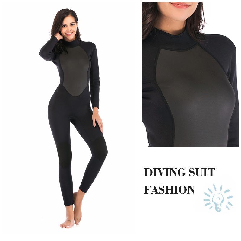 ウェットスーツ フルスーツ 3mm レディース ダイビング おしゃれ 切り替え ストレッチネオプレン サーフィン バックジップ | ホームアイホーム | 09