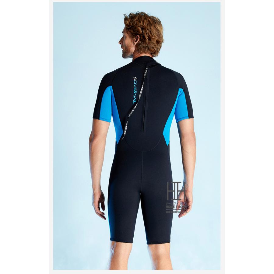 スプリング ウェットスーツ メンズ レディース 1.5mm ストレッチ ネオプレーン 男性用 女性用 フルスーツ サーフィン バックジップ ダイビング シュノーケリング | ブランド登録なし | 23