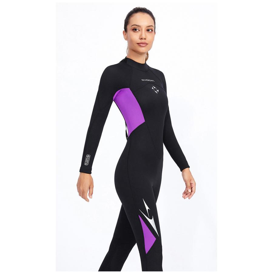 ウェットスーツ メンズ 3mm レディース フルスーツ 防寒 長袖 保温 ダイビング サーフィン 男女兼用 バックジップ仕様 ネオプレーン 日焼け止め マリンスポーツ | ブランド登録なし | 10