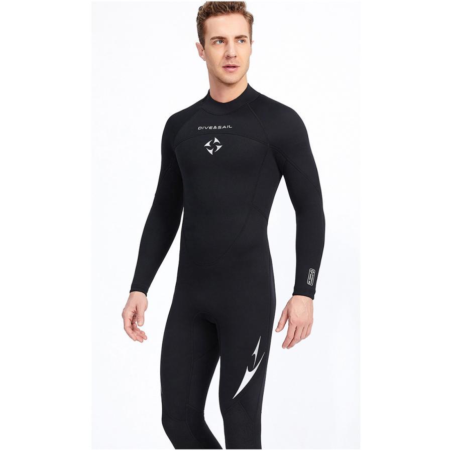 ウェットスーツ メンズ 3mm レディース フルスーツ 防寒 長袖 保温 ダイビング サーフィン 男女兼用 バックジップ仕様 ネオプレーン 日焼け止め マリンスポーツ | ブランド登録なし | 03