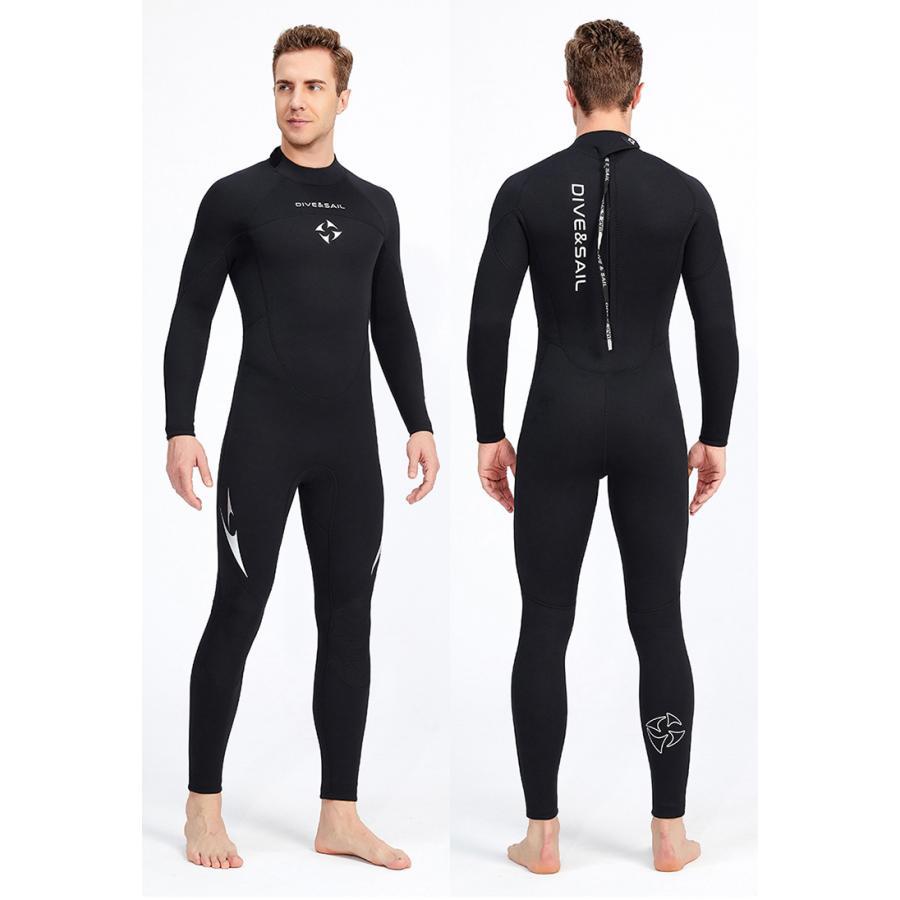 ウェットスーツ メンズ 3mm レディース フルスーツ 防寒 長袖 保温 ダイビング サーフィン 男女兼用 バックジップ仕様 ネオプレーン 日焼け止め マリンスポーツ | ブランド登録なし | 04