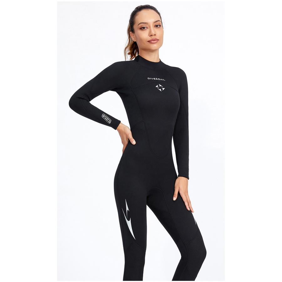 ウェットスーツ メンズ 3mm レディース フルスーツ 防寒 長袖 保温 ダイビング サーフィン 男女兼用 バックジップ仕様 ネオプレーン 日焼け止め マリンスポーツ | ブランド登録なし | 05