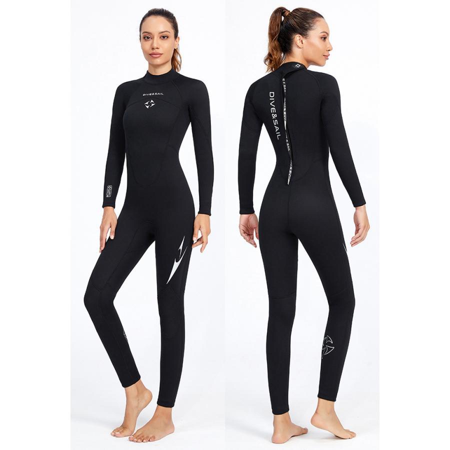 ウェットスーツ メンズ 3mm レディース フルスーツ 防寒 長袖 保温 ダイビング サーフィン 男女兼用 バックジップ仕様 ネオプレーン 日焼け止め マリンスポーツ | ブランド登録なし | 06