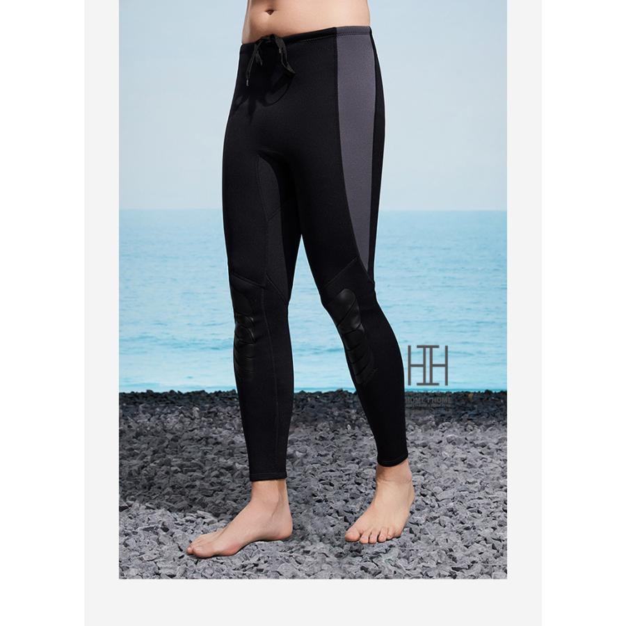 ウェットパンツ ロングパンツ サーフパンツ 3mm ハイウェスト ウェットスーツ メンズ レディース 長ズボン ストレッチ ネオプレーン 保温性 サーフィン SUP 単品 | ブランド登録なし | 16