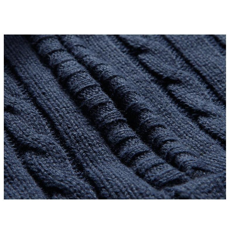 セーター ニット 裏ボア メンズ ハーフジップ プルオーバー 立ち襟 保温 防寒 暖かい 秋冬 シンプル | ホームアイホーム | 11