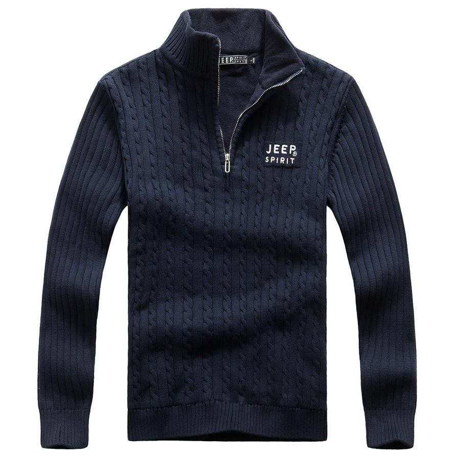 セーター ニット 裏ボア メンズ ハーフジップ プルオーバー 立ち襟 保温 防寒 暖かい 秋冬 シンプル | ホームアイホーム | 04