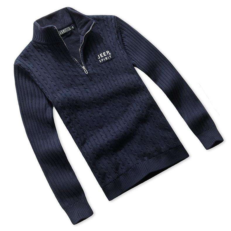 セーター ニット 裏ボア メンズ ハーフジップ プルオーバー 立ち襟 保温 防寒 暖かい 秋冬 シンプル | ホームアイホーム | 06