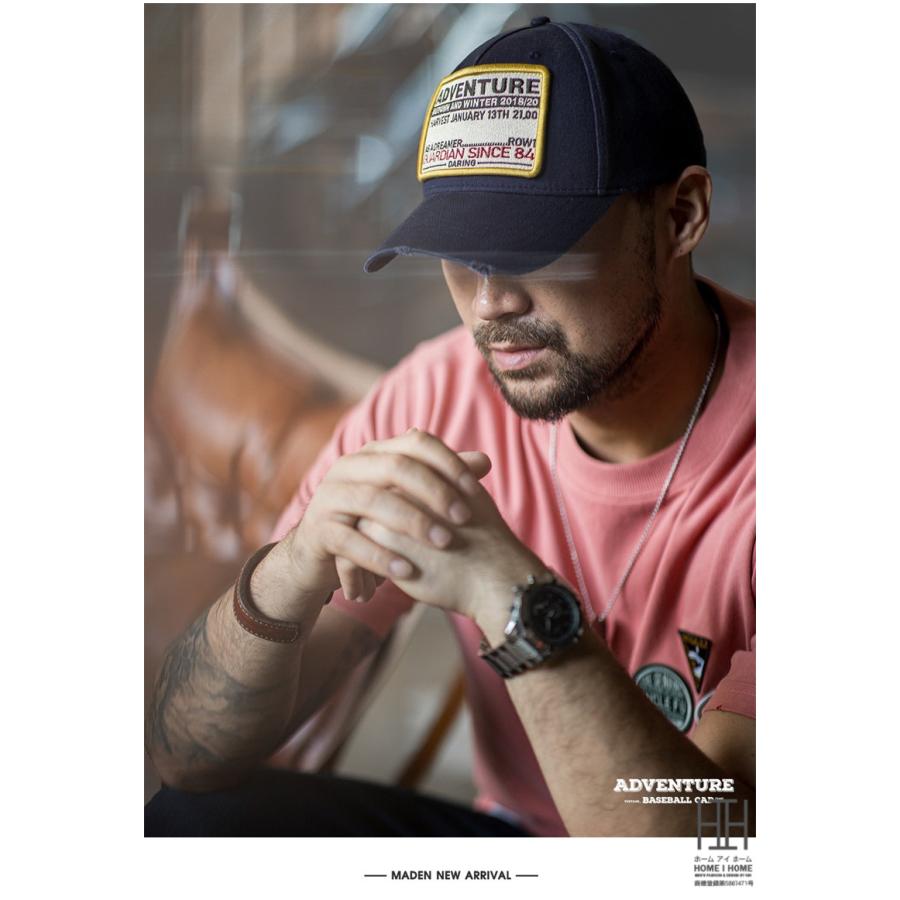 帽子 キャップ メンズ ユニセックス コットン 綿 ダメージ加工 キャンバス ベースボールキャップ おしゃれ 個性的 大きめ 深め ロゴ ヴィンテージ かっこいい | ホームアイホーム | 11